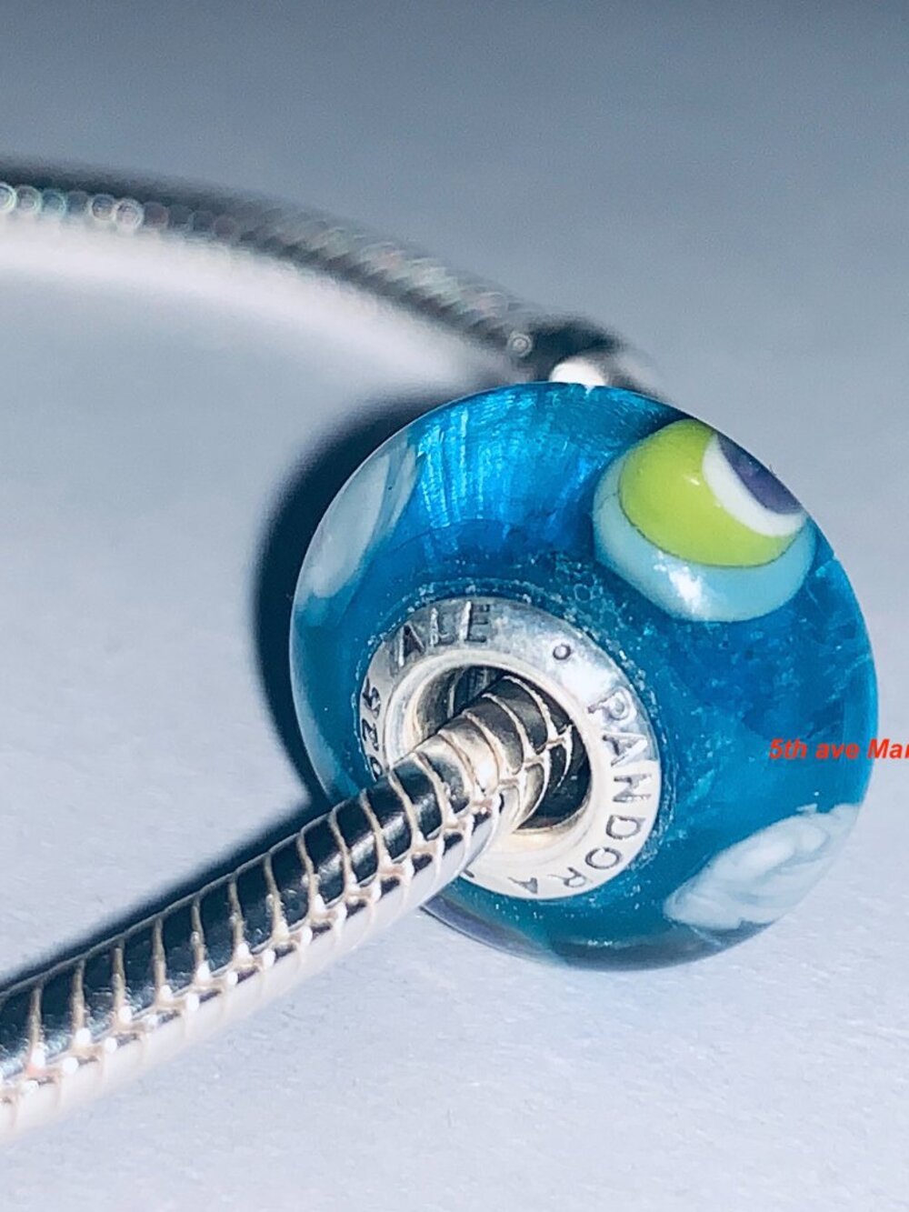 New Authentic Pandora Murano Glass Charm Rainbow Murano Bead